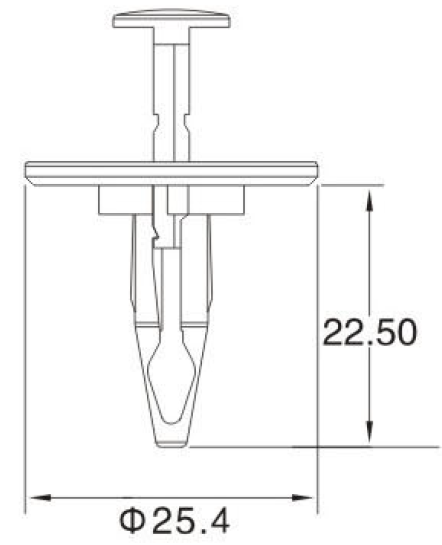 Push-in Rivet GM-553